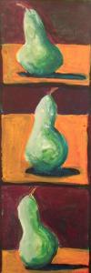 Painter Steven R Plout Debuts Green Pears-2 Painting
